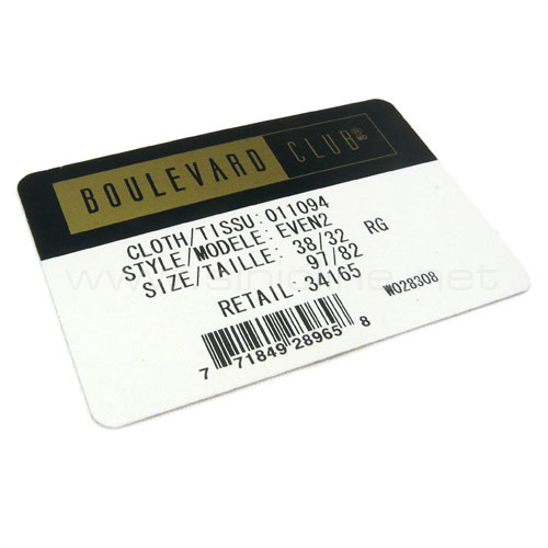 Barcode label (BL009)