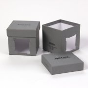 square paper box with window