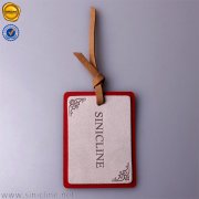 Sinicline debossed logo leather hang tag HT342