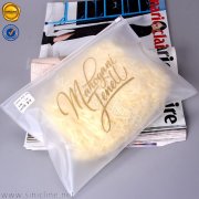 Custom logo frosted swimwear ziplock bag ZEPB-MJ4-008