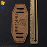 Sinicline custom logo leather patches LL068