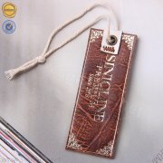 Custom logo leather hang tags HT351