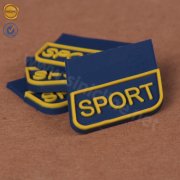 Custom logo rubber labels RL055