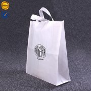 White and black non-woven tote bag RCNW-NG1-01