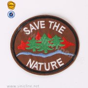 Embroidered Logo Patch On Clothes SNEM-FY-040